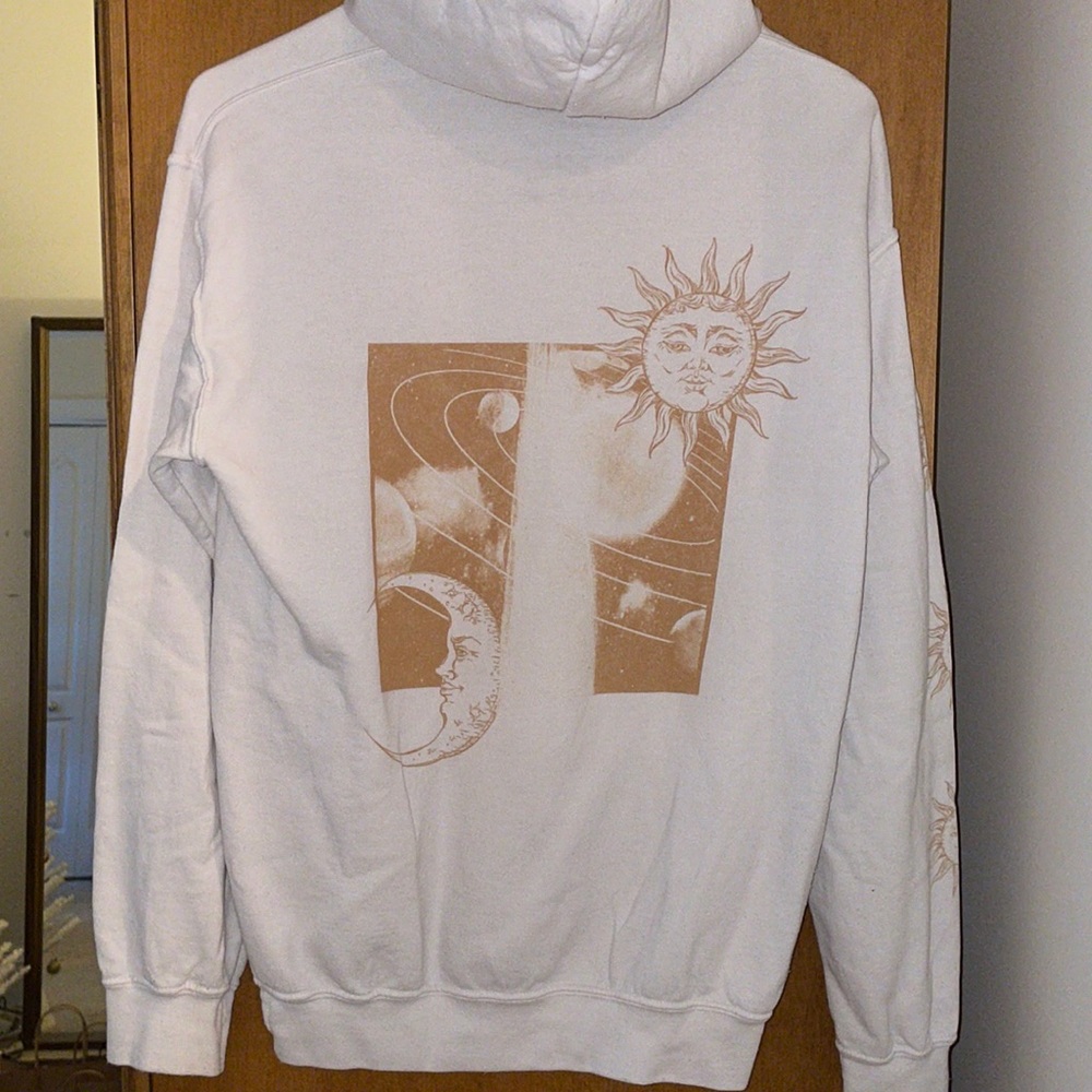 Pacsun - white desert dreamer sun and moon hoodie - Picture 2 of 5